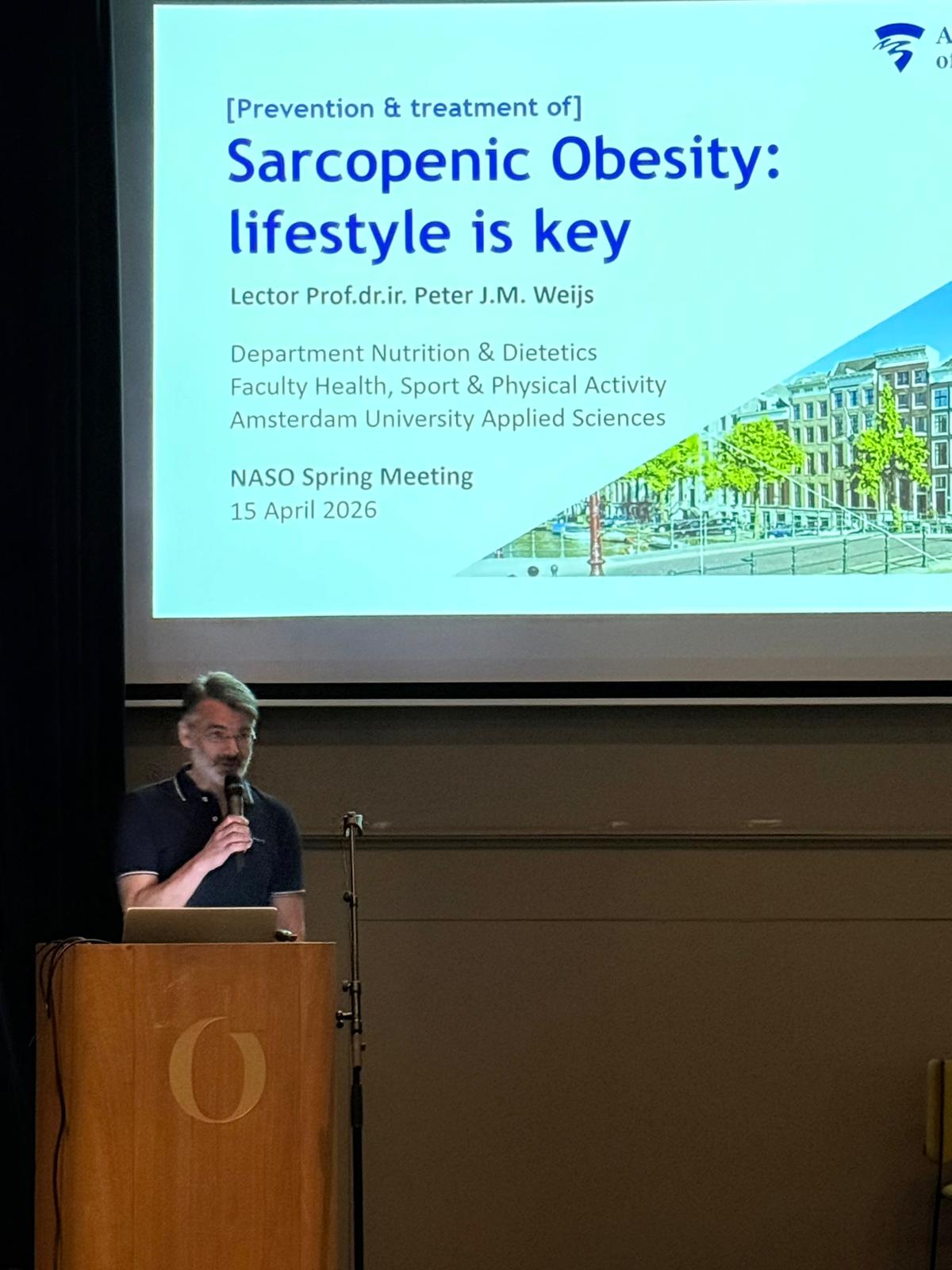 Peter Weijs keynote speaker tijdens NASO Spring Meeting 2026