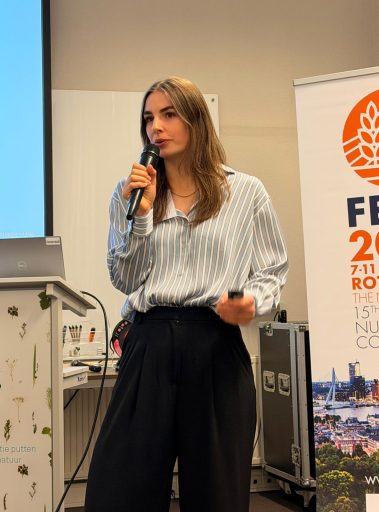 Presentatie Sophie tijdens Nutritional Science Days