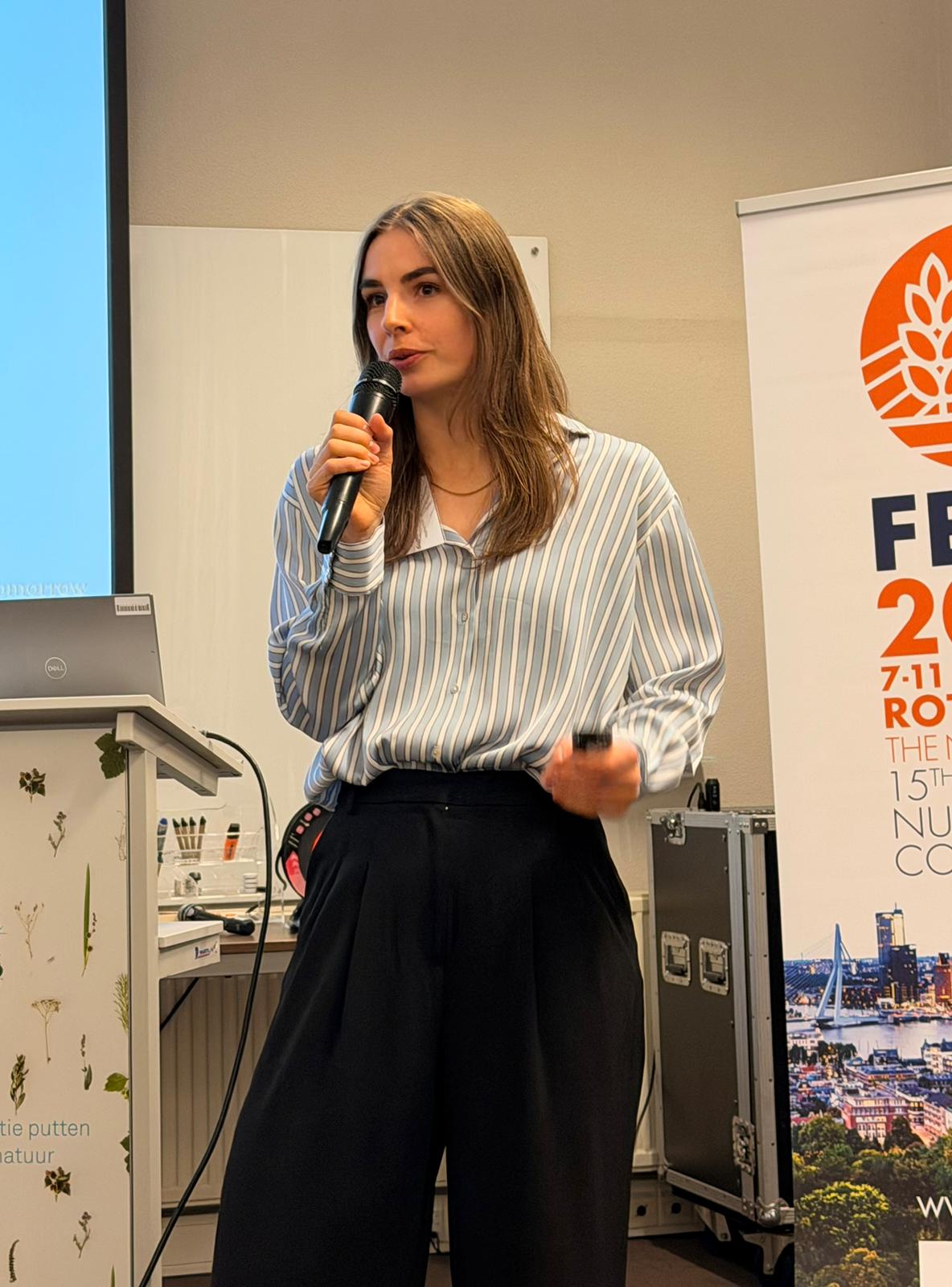 Presentatie Sophie tijdens Nutritional Science Days