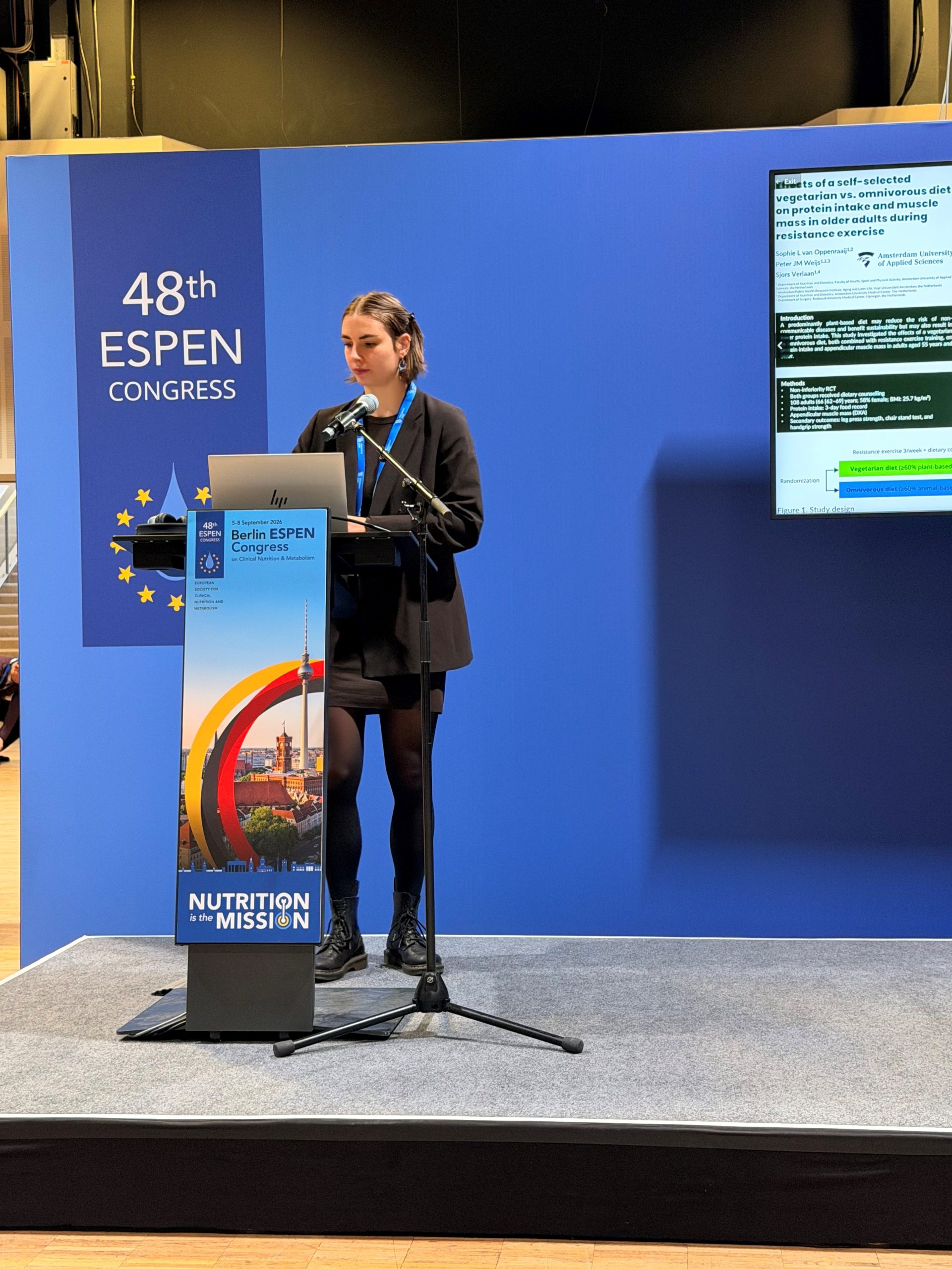 Sophie presenteerde IMPACT-onderzoek tijdens ESPEN-congres